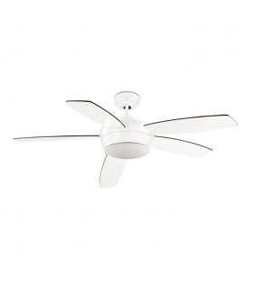 2 Light Ceiling Fan White, E27 - 1
