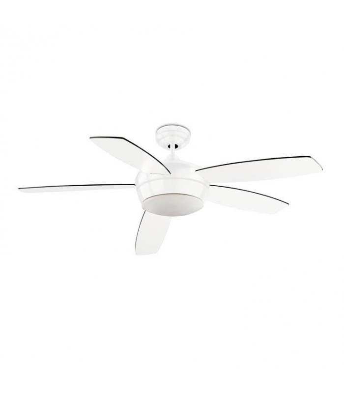 2 Light Ceiling Fan White, E27 - 1