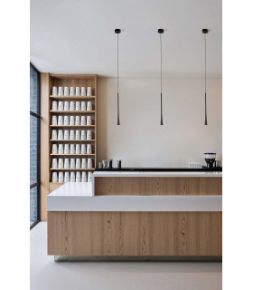 Diana 40 Integrated LED Pendant Ceiling Light Black 2700K-2