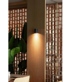 Sole Round Flush Wall Lamp Black 1x GU10-2