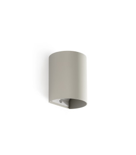 Sole Round Flush Wall Lamp Grey 1x GU10-1