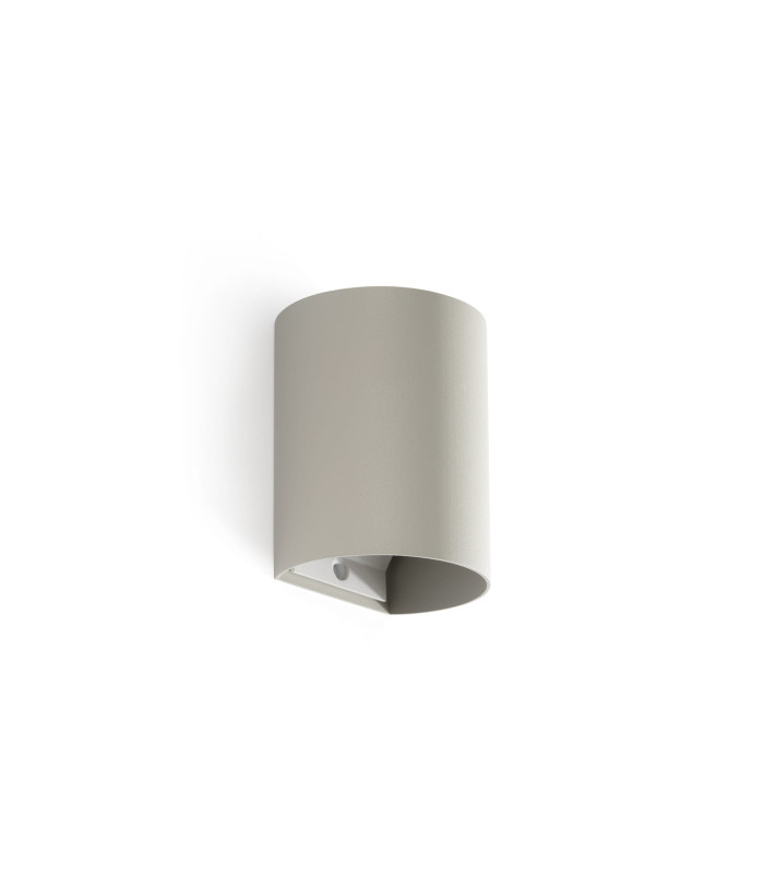 Sole Round Flush Wall Lamp Grey 1x GU10-1