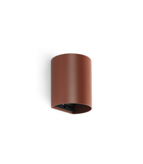 Sole Round Flush Wall Lamp Terracotta 1x GU10-1