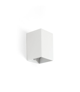 Lune Square Flush Wall Lamp White 1x GU10-1