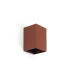 Lune Square Flush Wall Lamp Terracotta 1x GU10-1