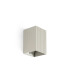 Lune Square Fluted Flush Wall Lamp Grey 1x GU10-1