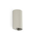 Sole Round Fluted Up & Down Wall Lamp Grey 2x GU10-1