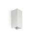 Lune Square Fluted Up & Down Wall Lamp White 2x GU10-1