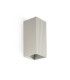 Lune Square Fluted Up & Down Wall Lamp Grey 2x GU10-1