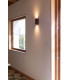 Lune Square Fluted Up & Down Wall Lamp Terracotta 2x GU10-2