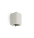 Lune Square Flush Wall Lamp Grey 1x GU10-1
