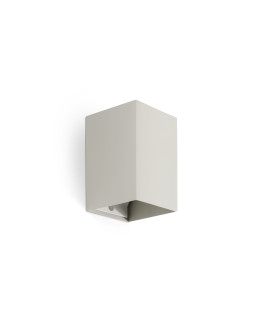 Lune Square Flush Wall Lamp Grey 1x GU10-1