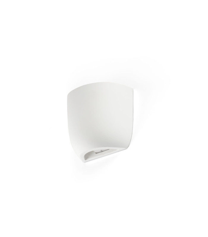 Kappu 25cm Plaster Wall Lamp White 1x E14-1
