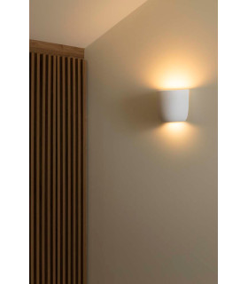 Kappu 25cm Plaster Wall Lamp White 1x E14-2