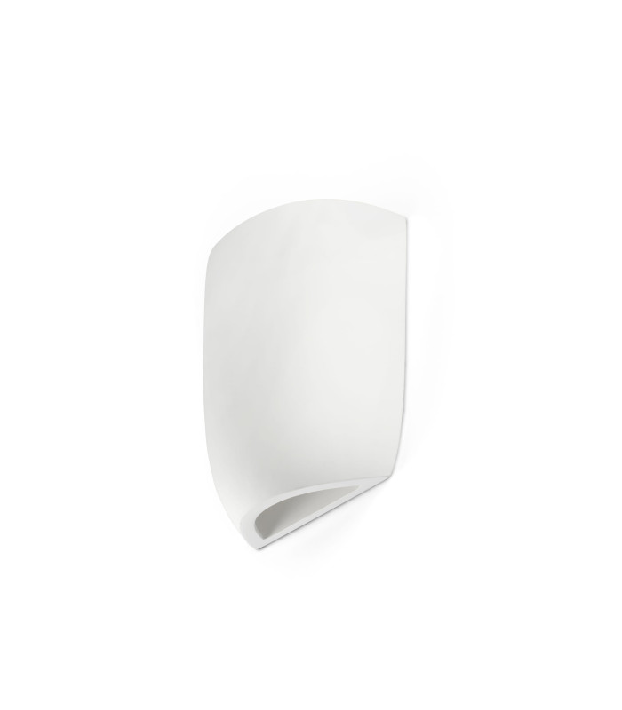 Kappu 16cm Plaster Wall Lamp White 1x E14-1