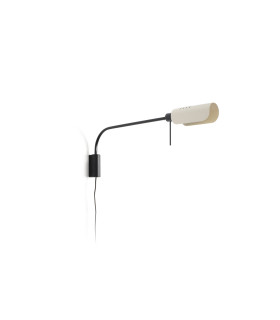 Martinica XL Reading Wall Light Black Beige 1x E27-1