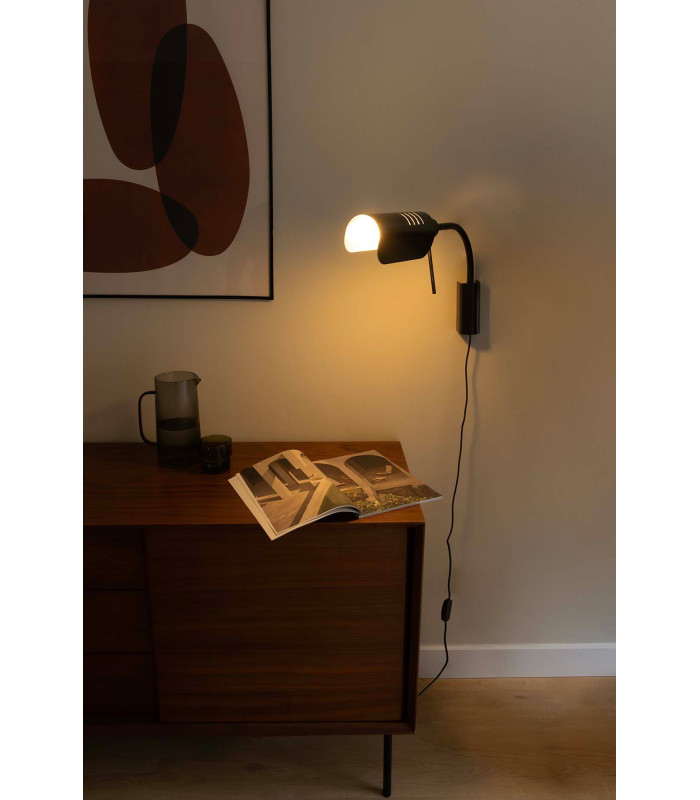 Martinica Small Reading Wall Light Black 1x E27-2