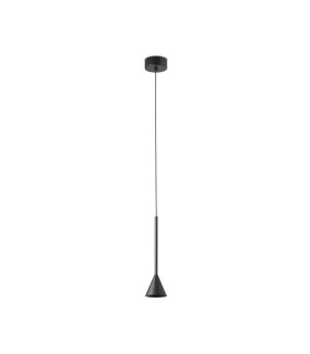 Anna Slim Pendant Ceiling Light Black 2700K-1