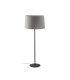 Windsor Floor Lamp with Tapered Shade Black Grey 1x E27-1