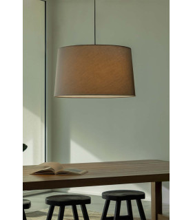 Windsor Cylindrical Pendant Ceiling Light Black Grey 3x E27-2