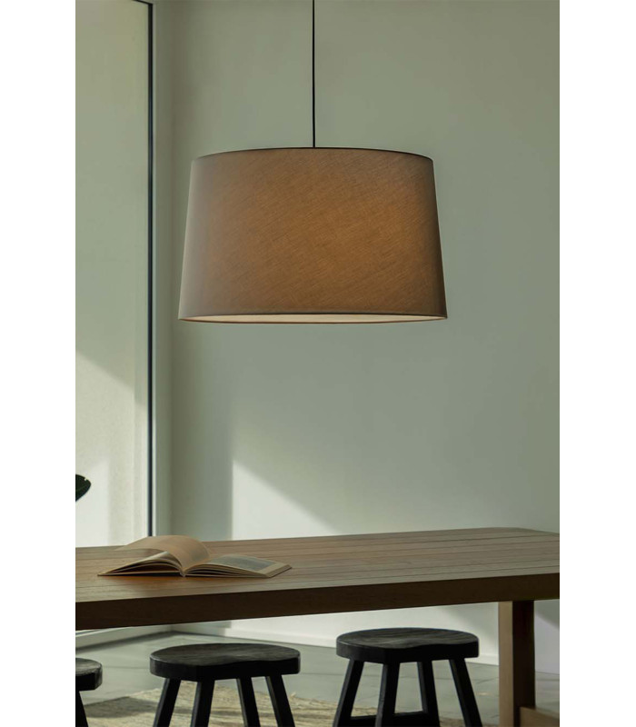 Windsor Cylindrical Pendant Ceiling Light Black Grey 3x E27-2