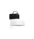 Tatawin Dome Wall Lamp Black Gloss White 1x E27-1