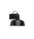Tatawin Dome Wall Lamp Black Gloss Black 1x E27-1
