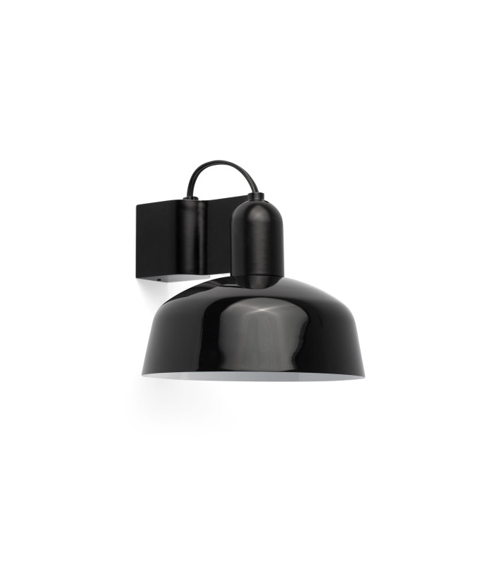 Tatawin Dome Wall Lamp Black Gloss Black 1x E27-1