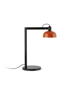 Tatawin Desk Task Lamp Black Gloss Reddish Orange 1x E27-1