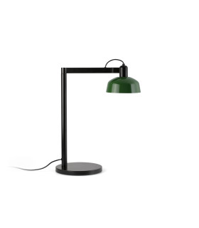 Tatawin Desk Task Lamp Black Gloss Green 1x E27-1