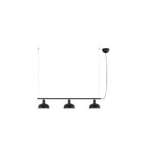 Tatawin Small Bar Pendant Ceiling Light Black Gloss Black 3x E27-1