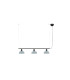 Tatawin Small Bar Pendant Ceiling Light Black Gloss Grayish Blue 3x E27-1