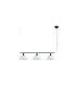 Tatawin Medium Bar Pendant Ceiling Light Black Gloss White 3x E27-1