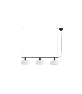 Tatawin Medium Bar Pendant Ceiling Light Black Gloss White 3x E27-1