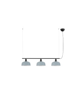 Tatawin Medium Bar Pendant Ceiling Light Black Gloss Grayish Blue 3x E27-1