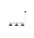 Tatawin Medium Bar Pendant Ceiling Light Black Gloss Green 3x E27-1