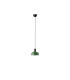 Tatawin Small Dome Pendant Ceiling Light Black Gloss Green 1x E27-1