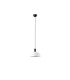 Tatawin Medium Dome Pendant Ceiling Light Black Gloss White 1x E27-1