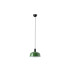 Tatawin Medium Dome Pendant Ceiling Light Black Gloss Green 1x E27-1