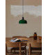 Tatawin Medium Dome Pendant Ceiling Light Black Gloss Green 1x E27-2
