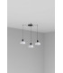Tatawin Small Cluster Pendant Ceiling Light Black Gloss White 3x E27-1