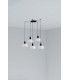 Tatawin Small Cluster Pendant Ceiling Light Black Gloss White 5x E27-1