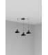 Tatawin Small Cluster Pendant Ceiling Light Black Gloss Black 3x E27-1