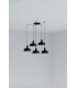 Tatawin Small Cluster Pendant Ceiling Light Black Gloss Black 5x E27-1