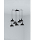 Tatawin Small Cluster Pendant Ceiling Light Black Gloss Black 7x E27-1