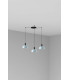 Tatawin Small Cluster Pendant Ceiling Light Black Bluish Grey 3x E27-1