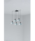 Tatawin Small Cluster Pendant Ceiling Light Black Bluish Grey 5x E27-1