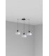 Tatawin Medium Cluster Pendant Ceiling Light Black Gloss White 3x E27-1