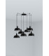 Tatawin Medium Cluster Pendant Ceiling Light  Gloss Black 7x E27-1