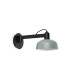 Tatawin Arm Dome Wall Lamp Black Gloss Grayish Blue 1x E27-1